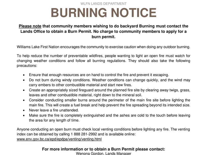 Post Image for Thumbnail for Spring Burning Notice 2022